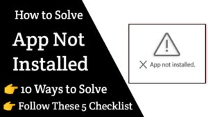 App not installed problem