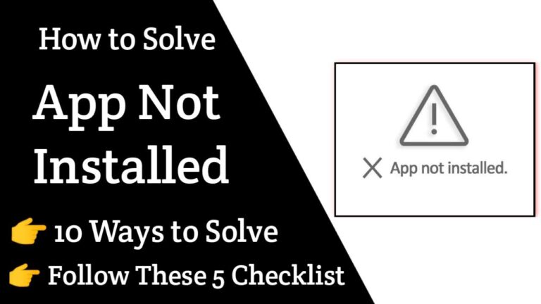 App not installed problem