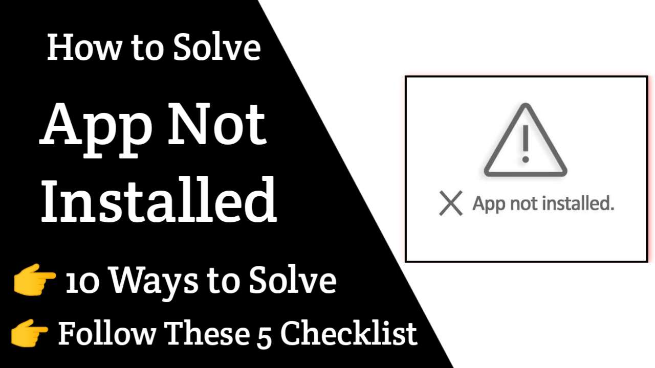 App not installed problem