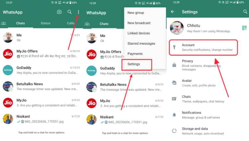 You need the official whatsapp to use this account problem