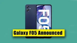 Samsung Galaxy F05 announced