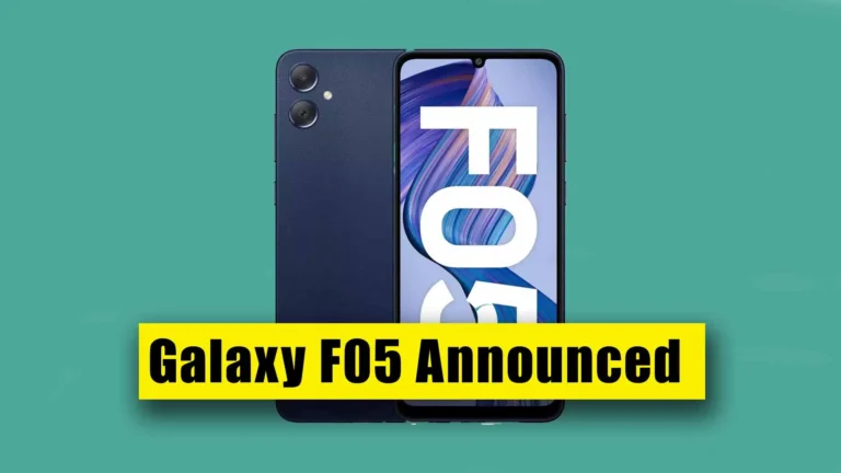 Samsung Galaxy F05 announced