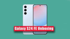 Samsung Galaxy S24 FE unboxing